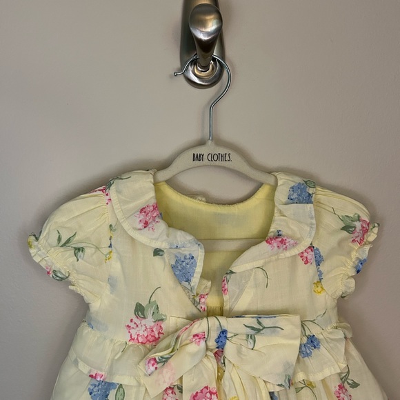 Janie and Jack Baby Girl Floral Tiered Ruffle Dress 3-6 Months - Picture 6 of 8